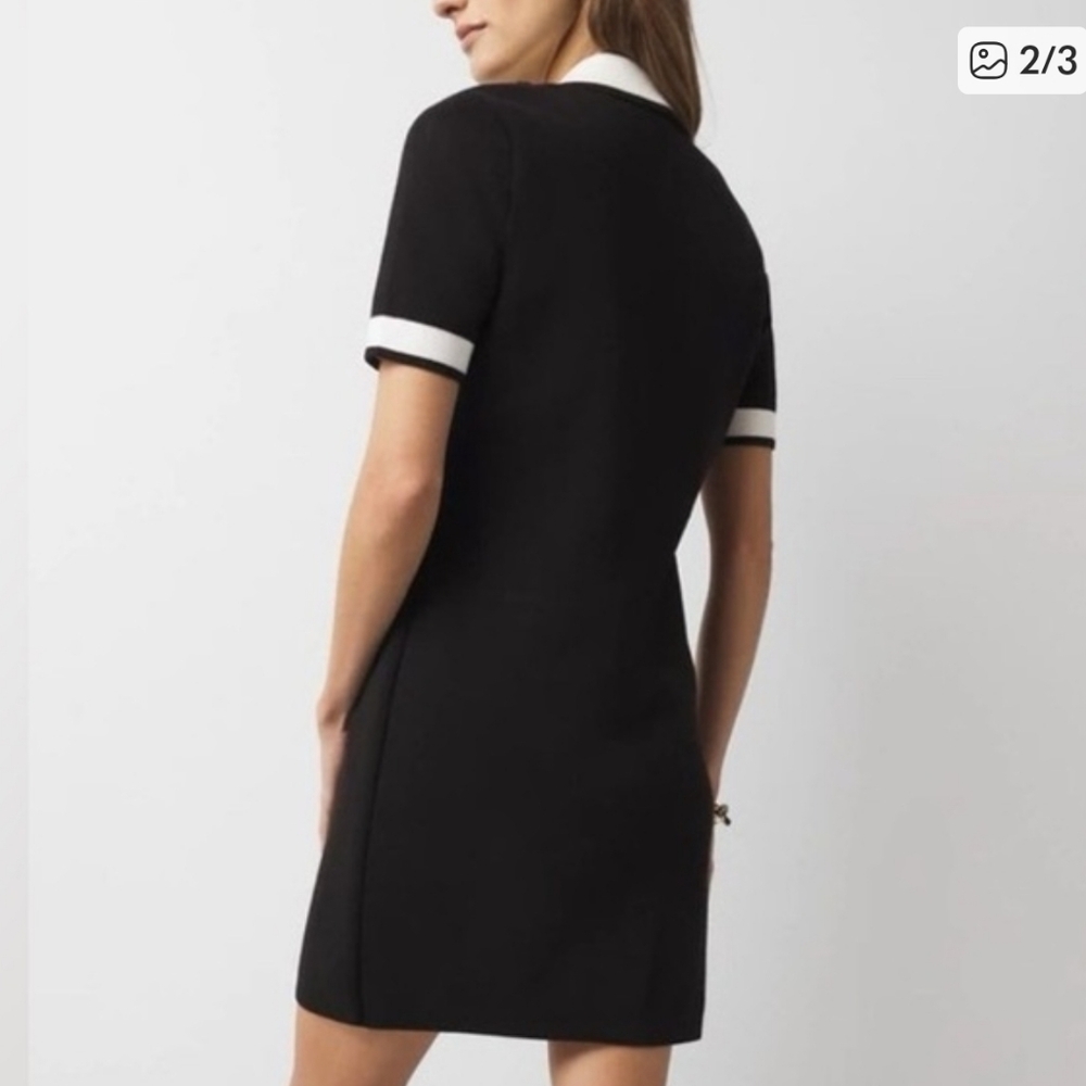WHBM NWOT Mod contrast knit sweater dress - Picture 3 of 6